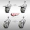 Service Caster 3.5 Inch SS Gray Poly Swivel 1/2 Inch Threaded Stem Caster Total Lock Brake, 2PK SCC-SSTSTTL20S3514-PPUB-121315-2-S-2 - alternate 1